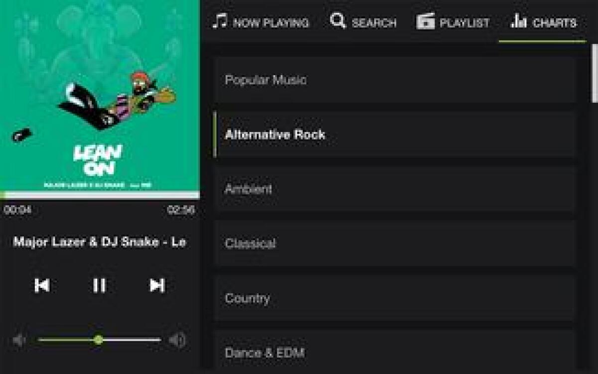 Ascoltare musica in streaming gratis con Google Chrome: UpNext Music Player - 