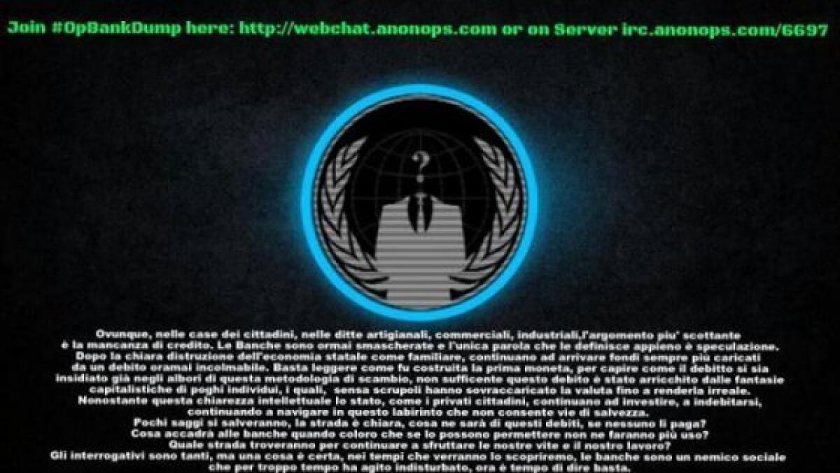 Attacco Hacker ad Intesa Sanpaolo ed Unipol Banca - 