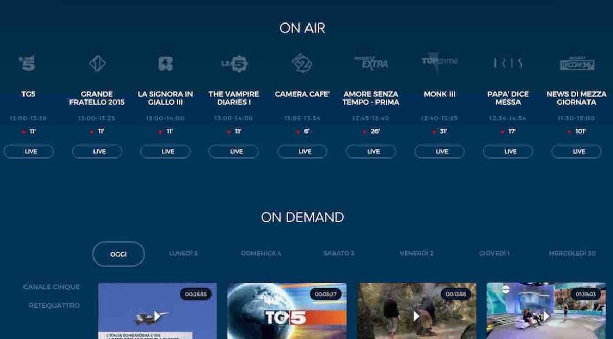 Come vedere i canali Mediaset in streaming gratis e legalmente - 