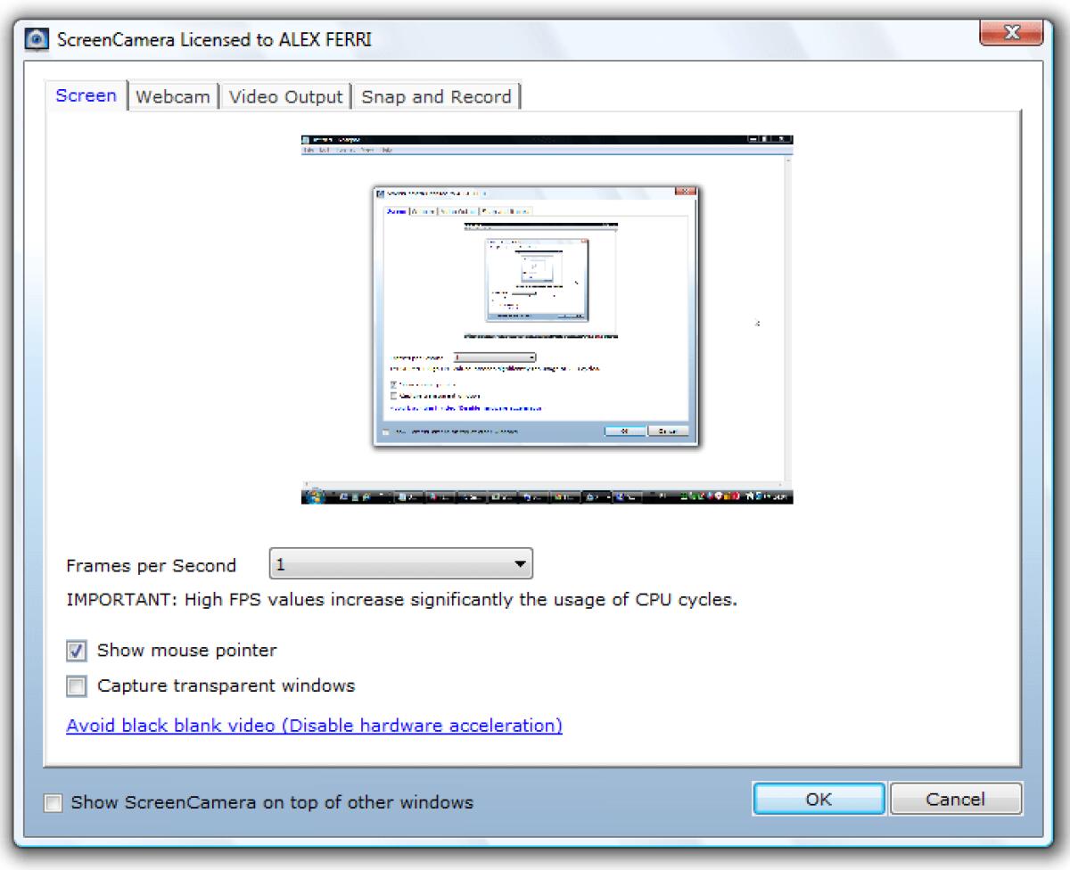 Registrare Display PC e Webcam contemporaneamente su Windows - 