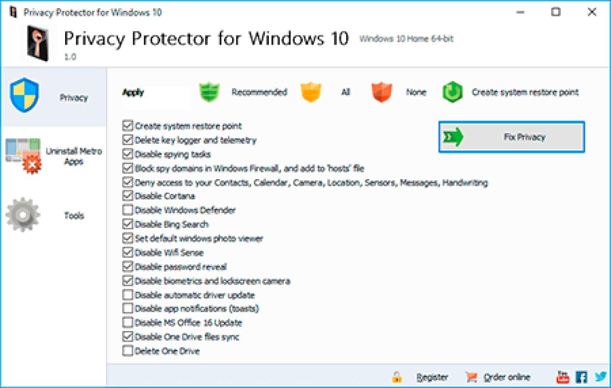 Risolvere i problemi di Privacy di Windows 10 - 