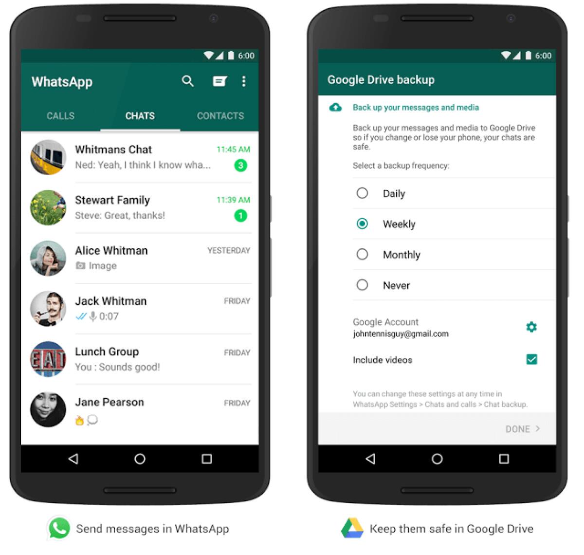 Backup di WhatsApp Android su Google Drive: come funziona - 