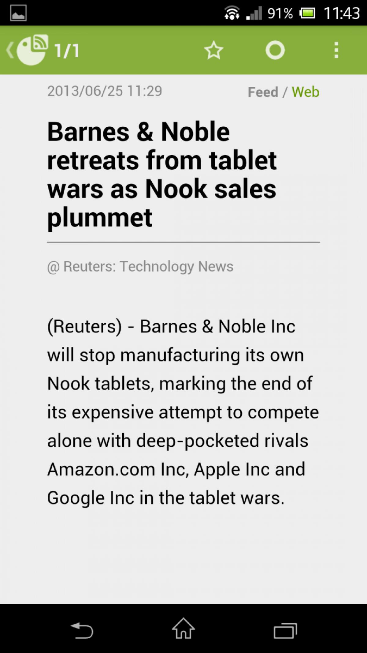Alternativa a Feedly per Android - 