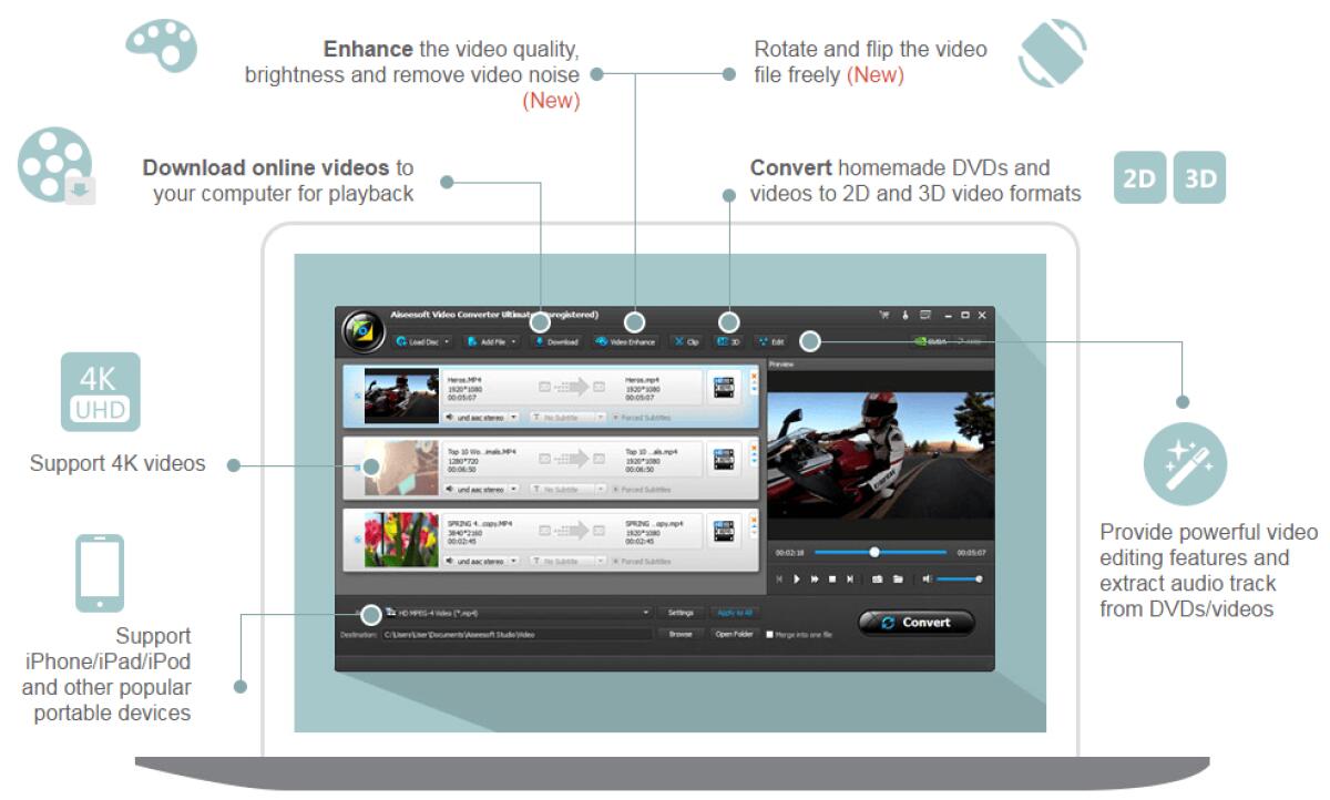 Convertire, scaricare e modificare video su Windows - 