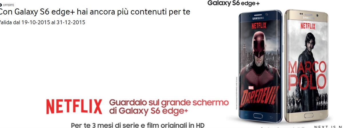 Samsung regala Netflix fino ad un anno - 