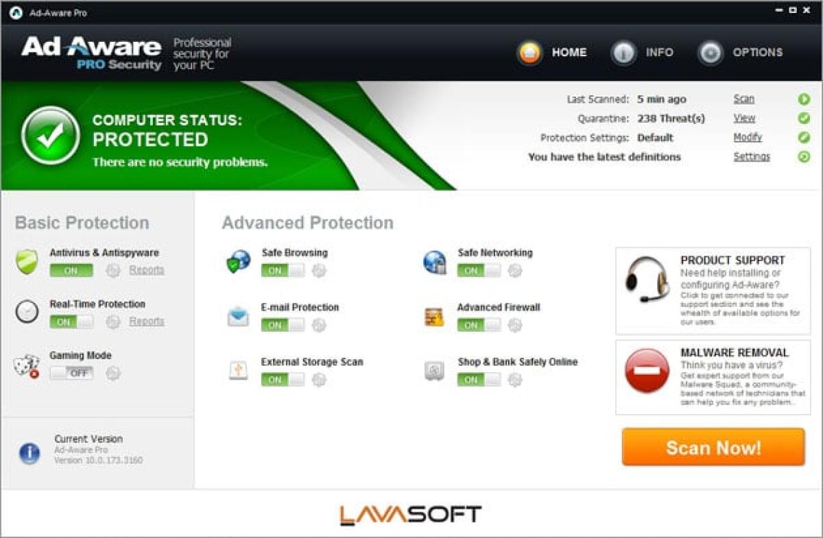 Ad-Aware Pro Security offre protezione da malware potenti e cyber minacce - 
