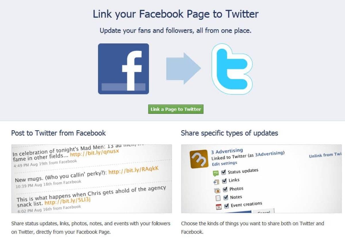 Guida su come collegare Facebook a Twitter e viceversa - 