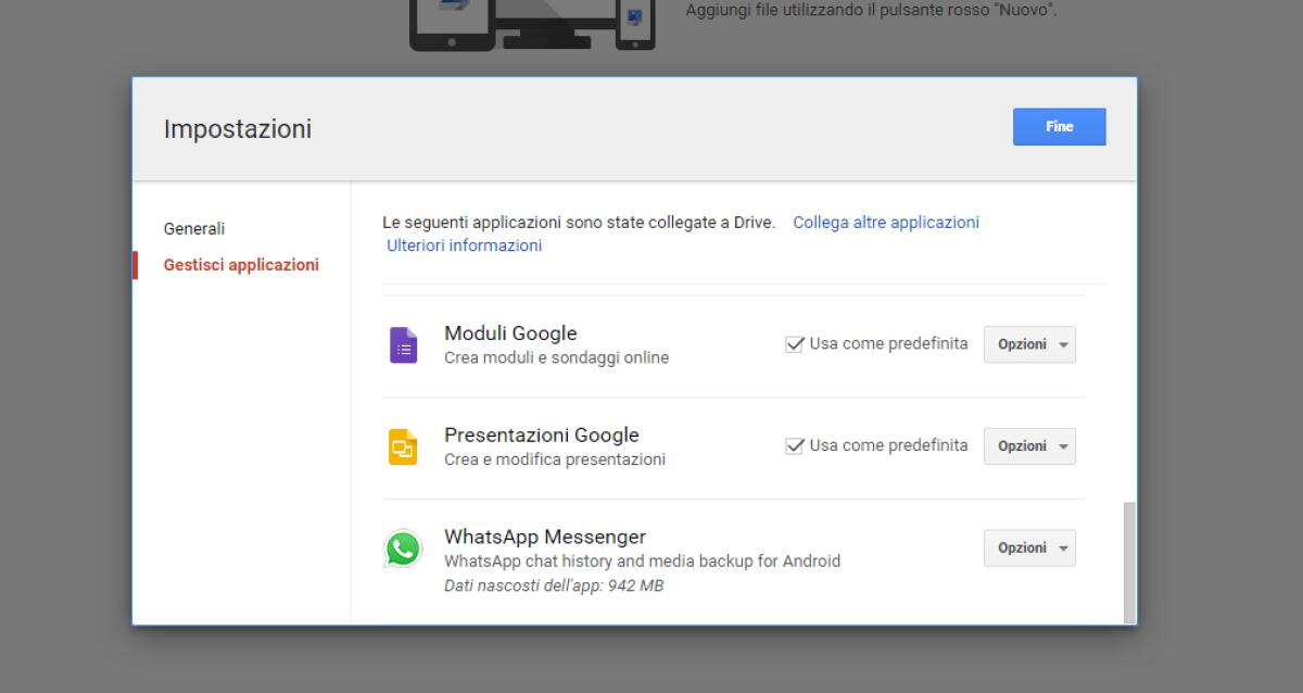 WhatsApp ed il backup su Google Drive: Dove sono finiti i file? - 