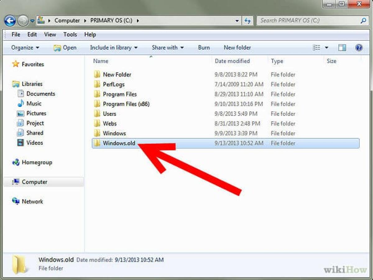 Come cancellare la cartella Windows.old - 