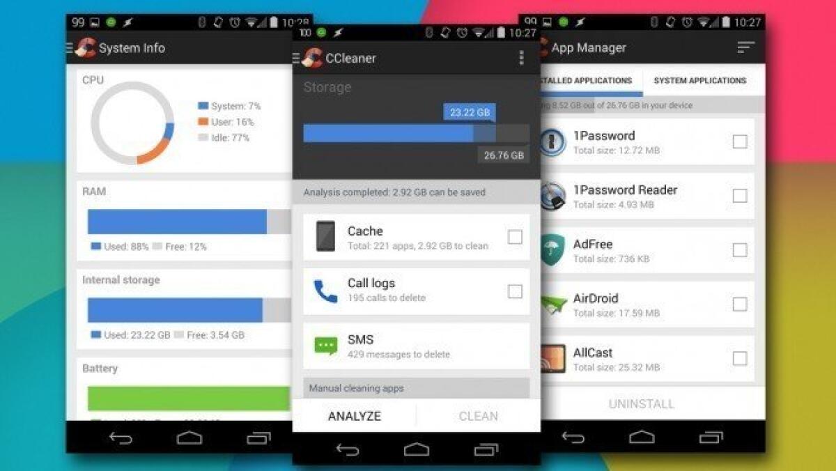 Memoria telefono piena: la soluzione si chiama CCleaner | Android - 