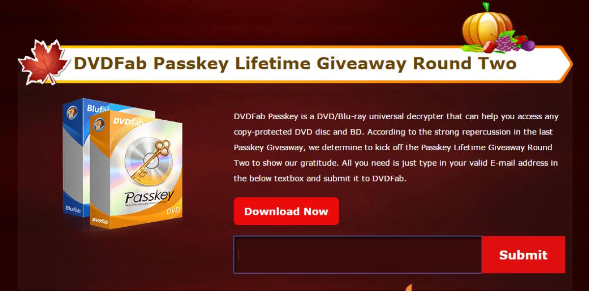 Licenza a vita di DVDFab Passkey gratis - 