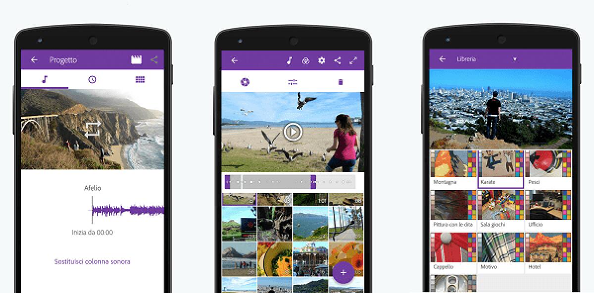 Modificare e montare video su Android: Adobe Premiere Clip - 