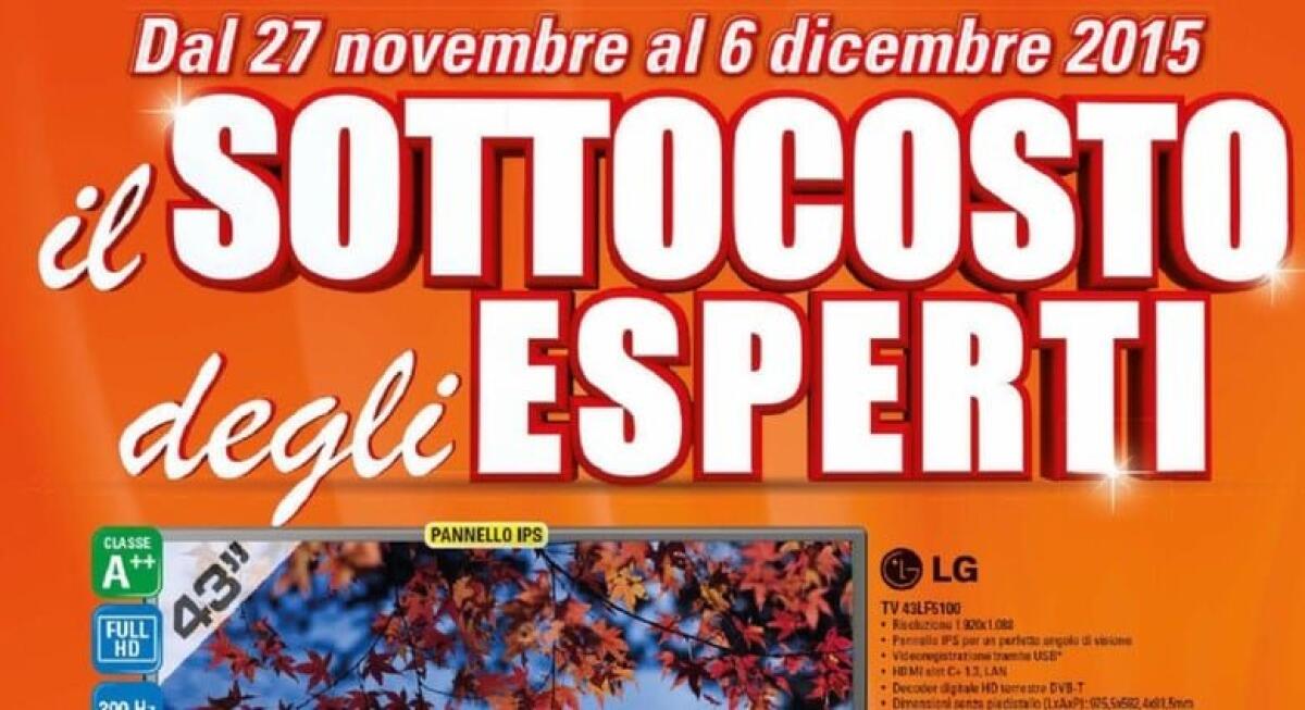 SOTTOCOSTO da EXPERT nel volantino valido da domani - 