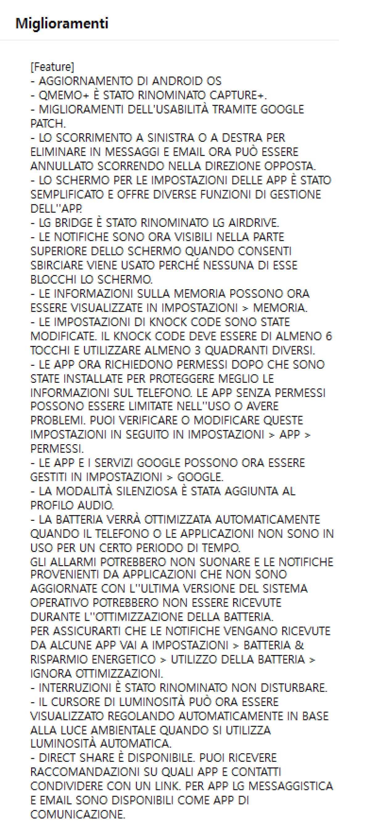 Android 6.0 Marshmallow sbarca anche sugli LG G4 Italiani: Ecco il changelog completo - 