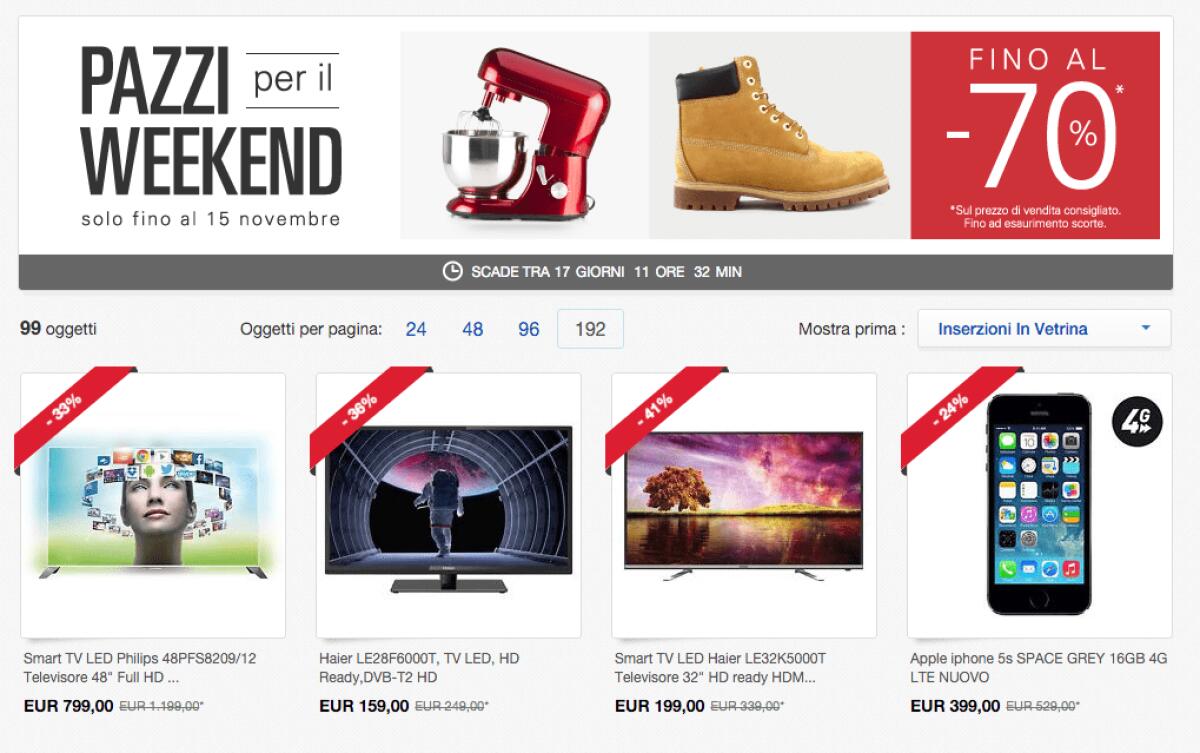 Offerta Ebay "Pazzi per il Weekend": iPhone 6 a 499 euro - 