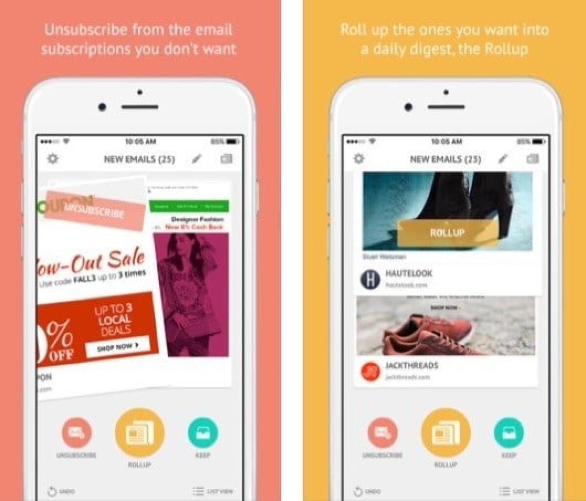 Come cancellarsi da newsletter con Unroll.me - 