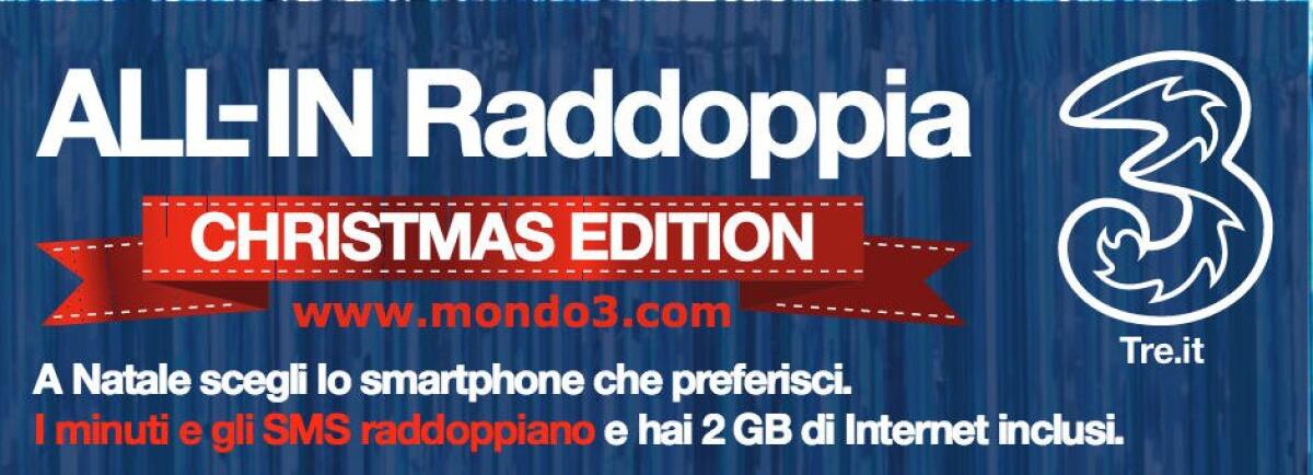 All-In Raddoppia Christmas Edition: Ecco la promozione di Natale 2015 - 