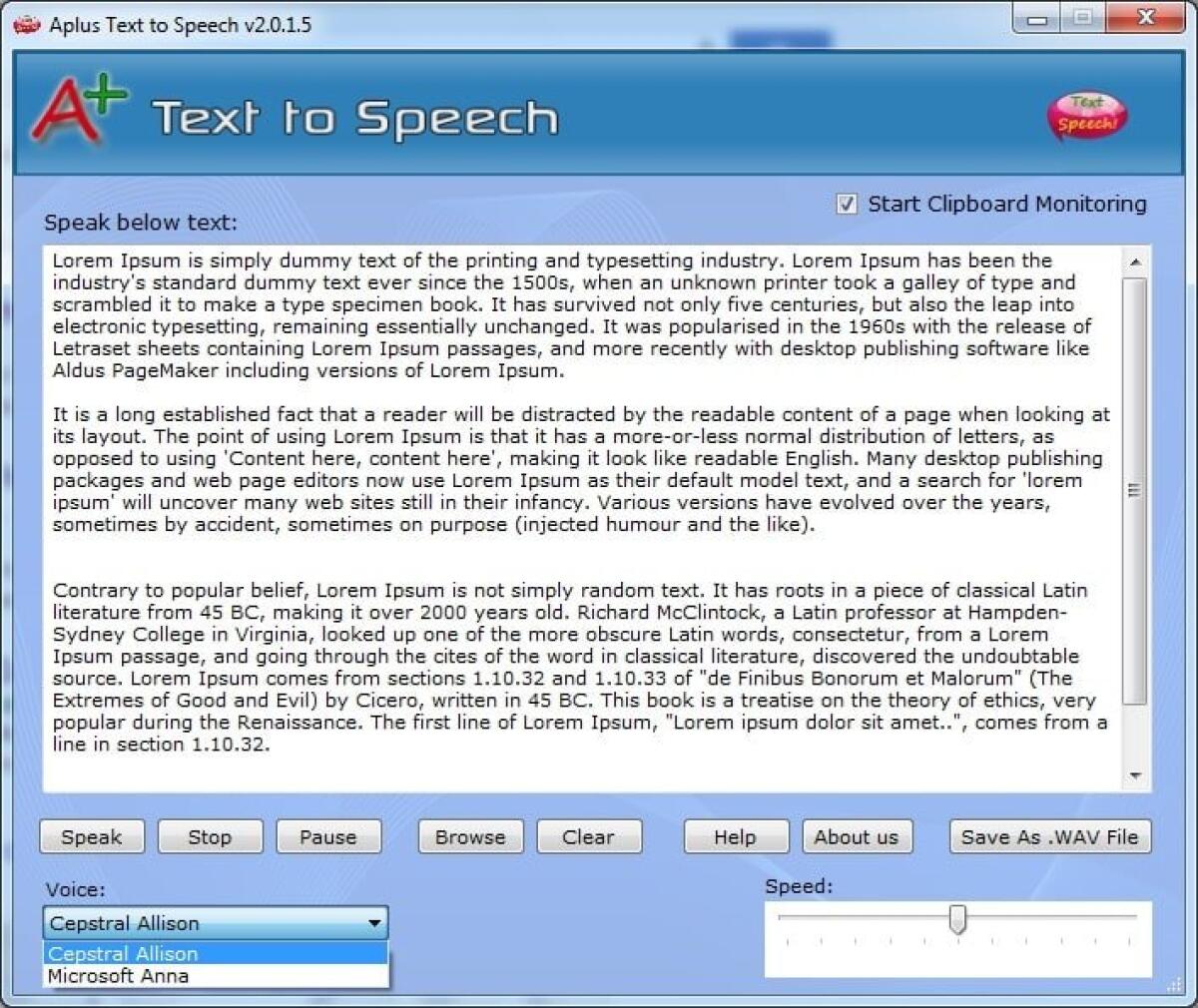 Aplus Text to Speech: Leggere il testo di qualsiasi file - 