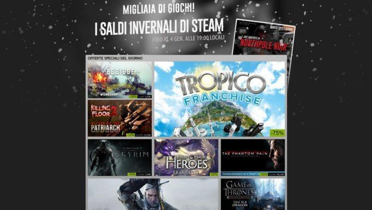 Ecco i saldi invernali di Steam: vediamo insieme le offerte - 