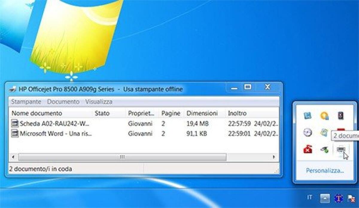 Eliminare la coda di Stampa bloccata - 
