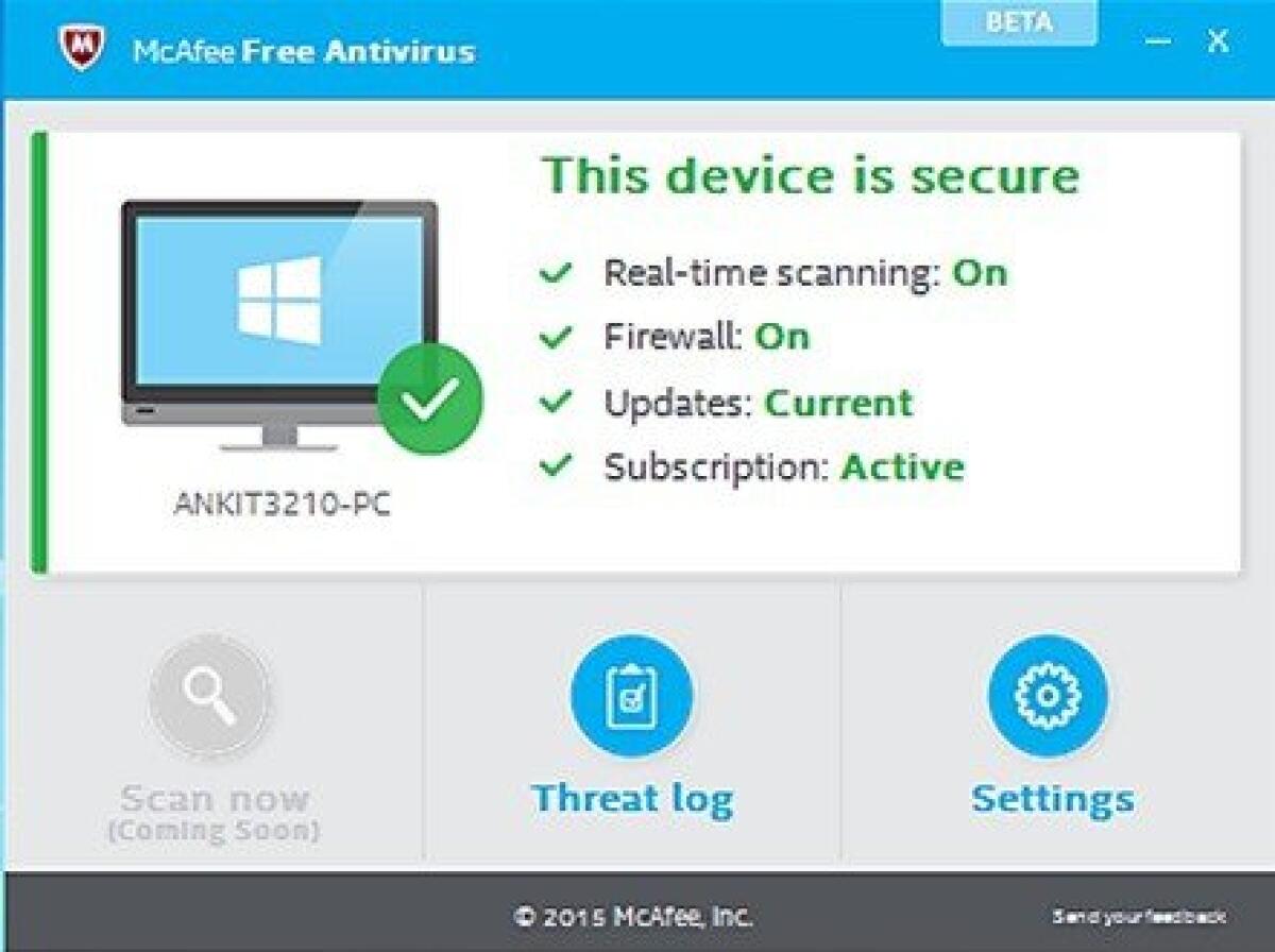 McAfee Internet Security 2016 gratis con licenza per 6 mesi - 