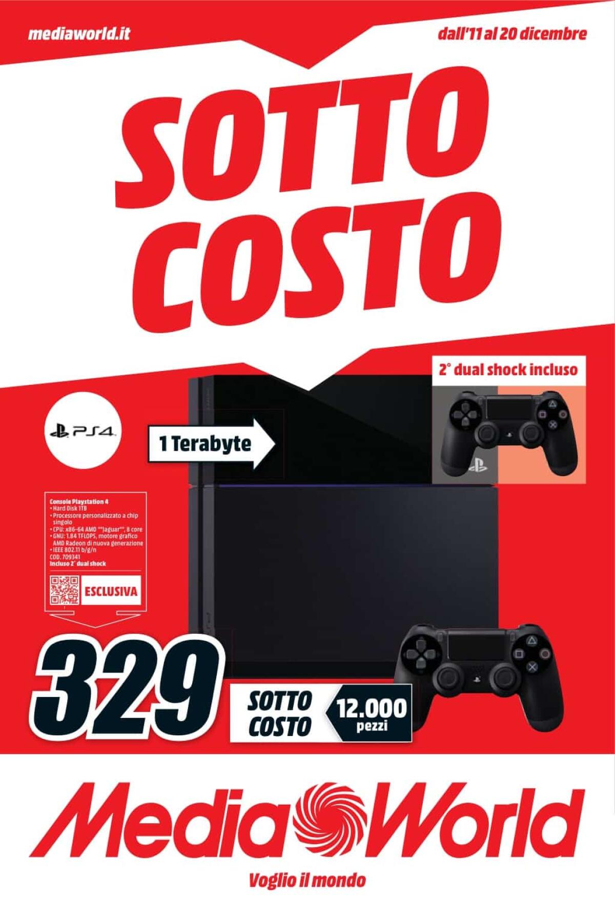 SOTTOCOSTO MediaWorld: PS4, iPhone 6s, GoPro, smartphone e tablet a super prezzi - 
