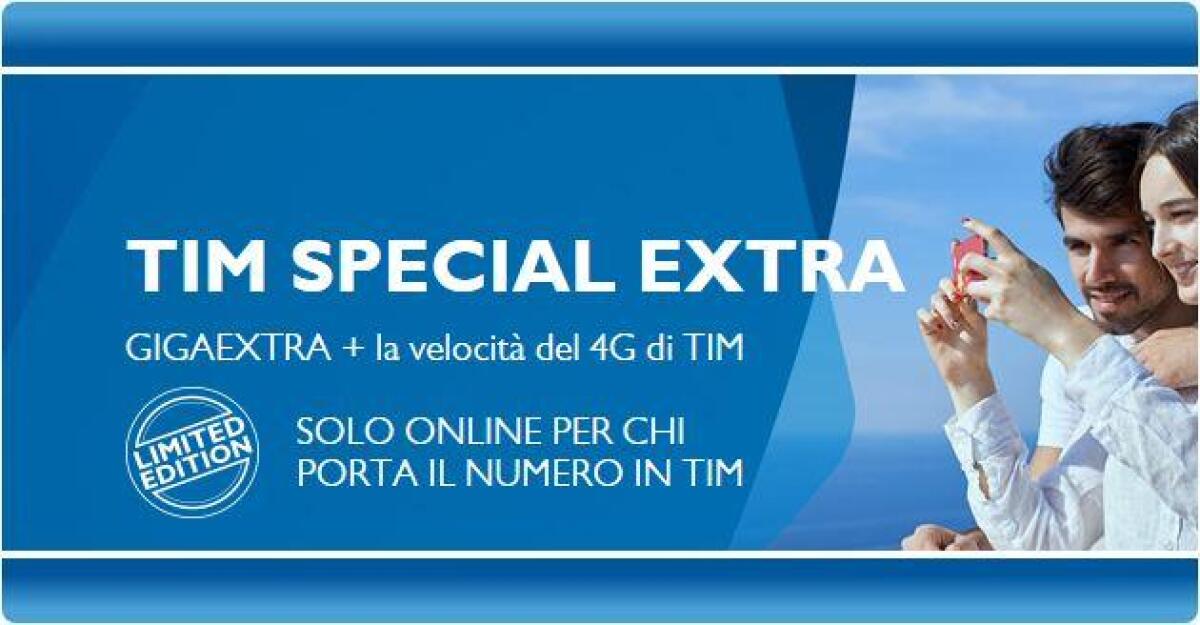 TIM Giga Extra e TIM Special Extra per Te per gli Ex clienti TIM con tanti minuti e GB a 6 euro al mese - 