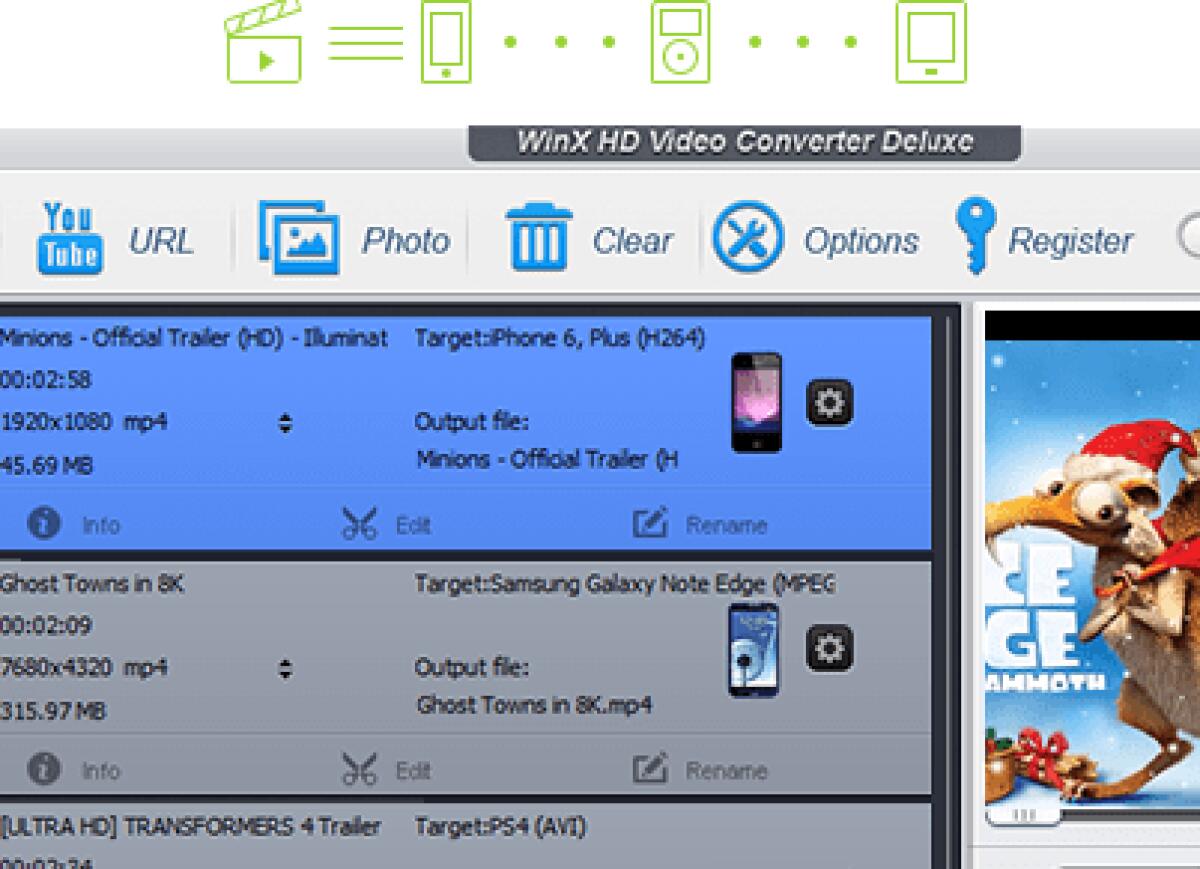 Download WinX HD Video Converter Deluxe 5.9.1 Gratis per Windows e MAC - 