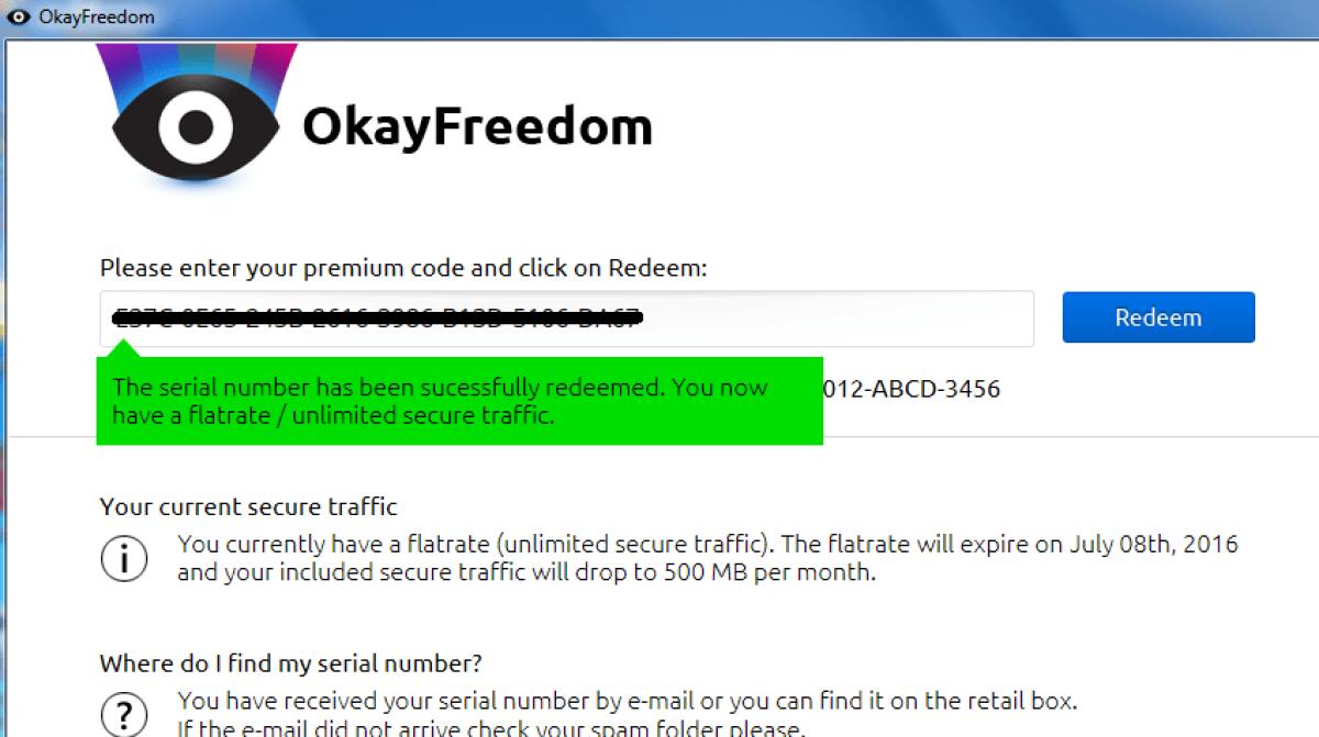 VPN con OkayFreedom VPN Premium gratis per qualche giorno - 