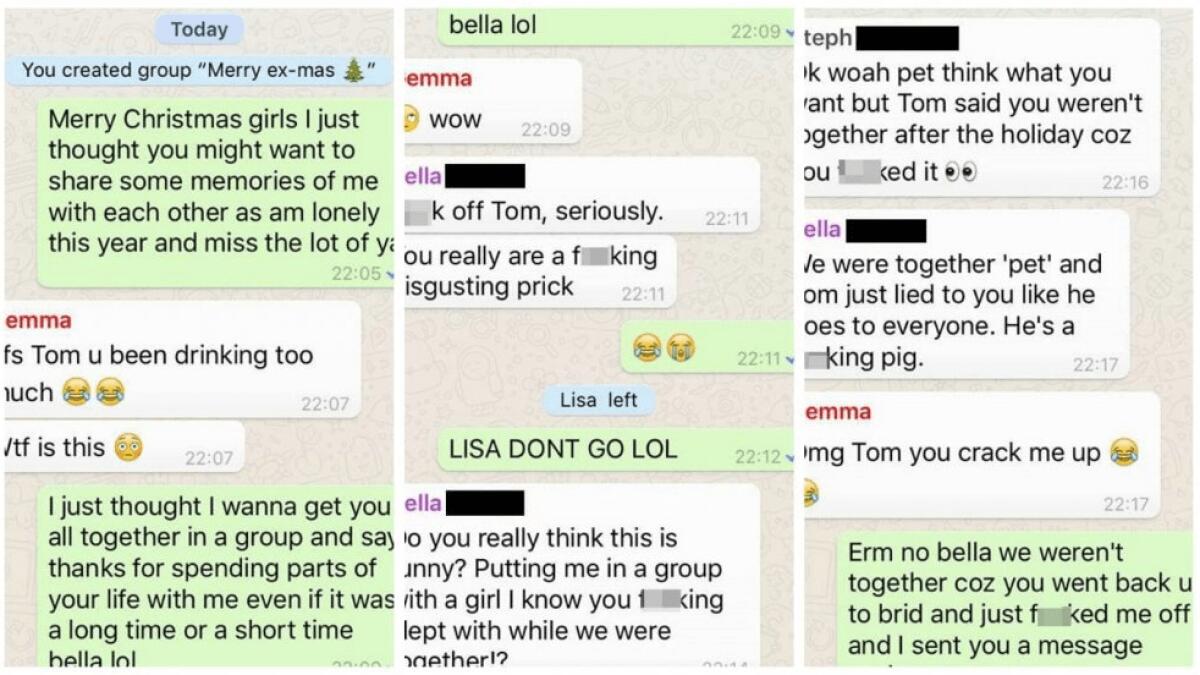 Crea un gruppo su WhatsApp con tutte le sue Ex e la cosa degenera - 