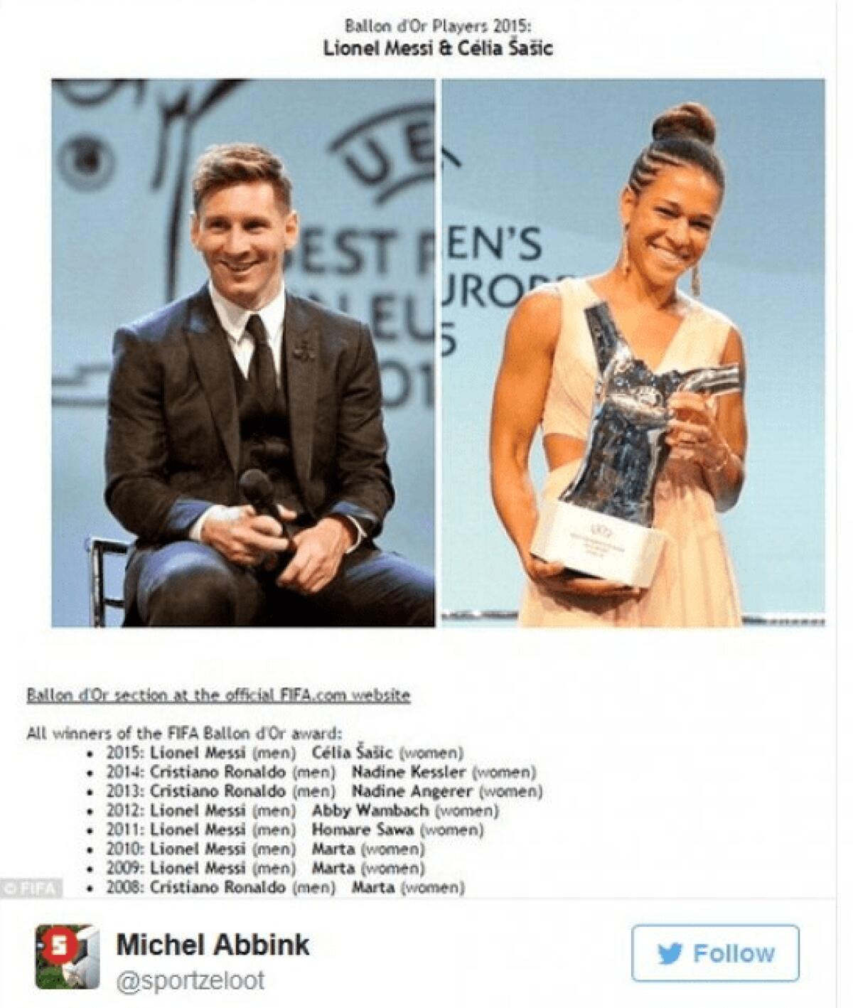 Incredibile: Messi Pallone d'Oro 2015 con 5 giorni di anticipo - 