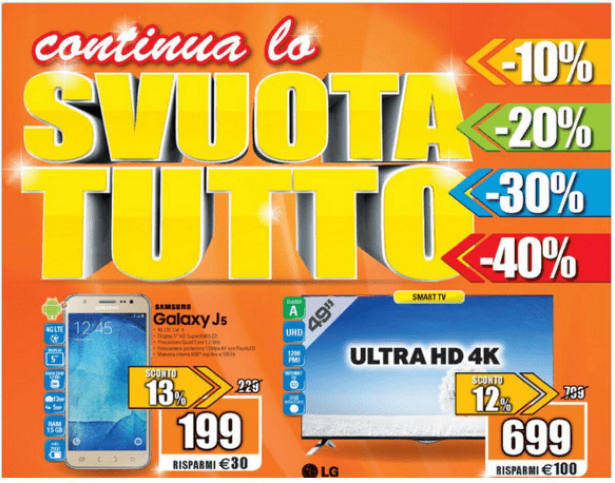 EXPERT lancia lo SVUOTA TUTTO con sconti fino al 40% - 