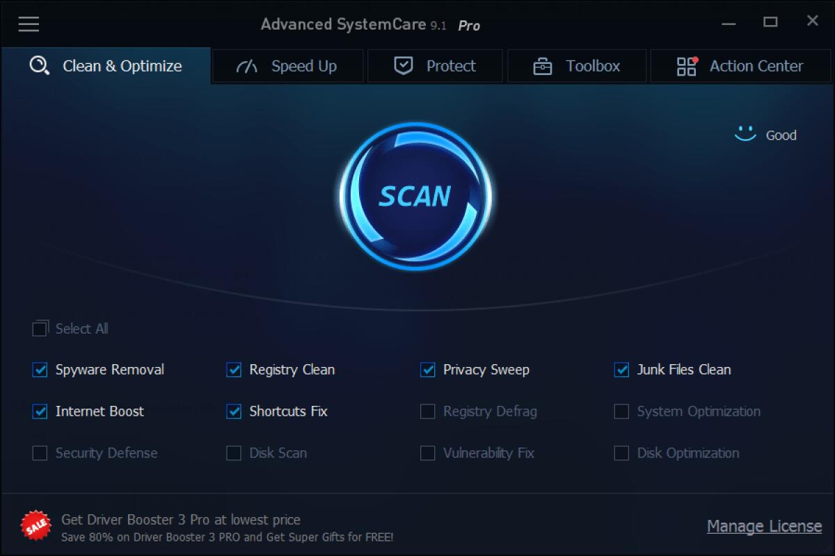 Ottimizzare il PC per renderlo veloce e scattante con Advanced System Care Pro gratis solo per oggi - 