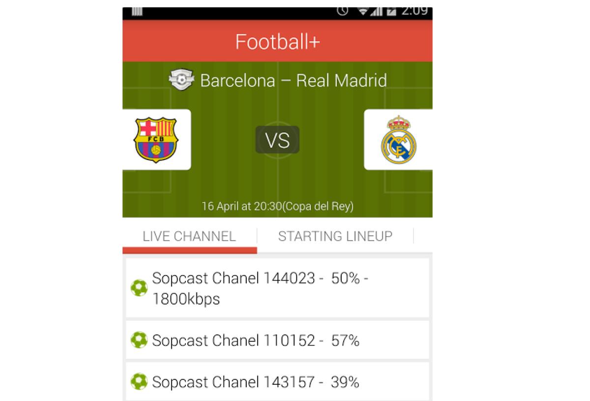 Football Plus (Live Stream TV): La migliore app Android per vedere lo Sport Gratis - 