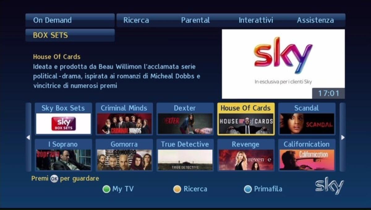 Arriva Sky Box Sets: cosa è e come funziona - 