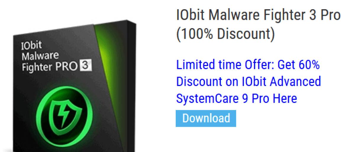 Download IObit Malware Fighter 3 Pro Gratis con licenza - 