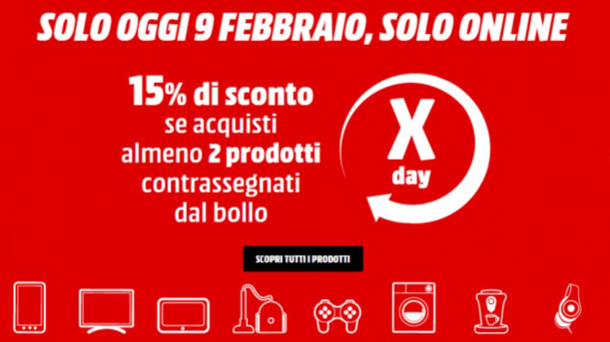 Flash News: Sconto del 15% da MediaWorld se acquisti almeno 2 prodotti - 