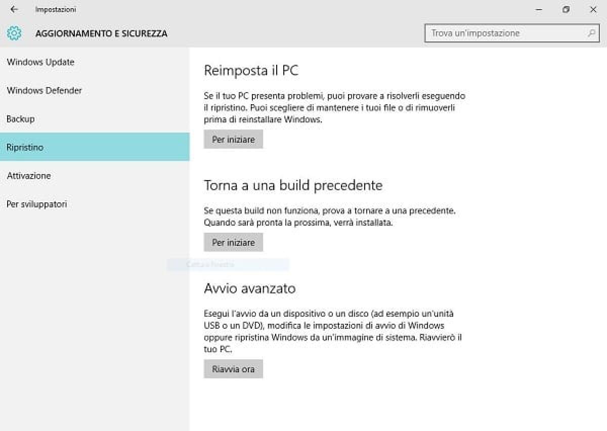 Come reimpostare, resettare e formattare Windows 10 - 