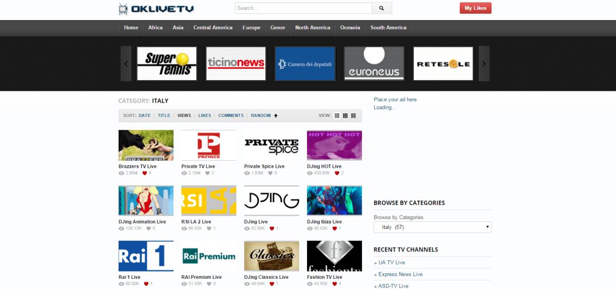 Spettacolare sito web per vedere la TV in Streaming Gratis - 