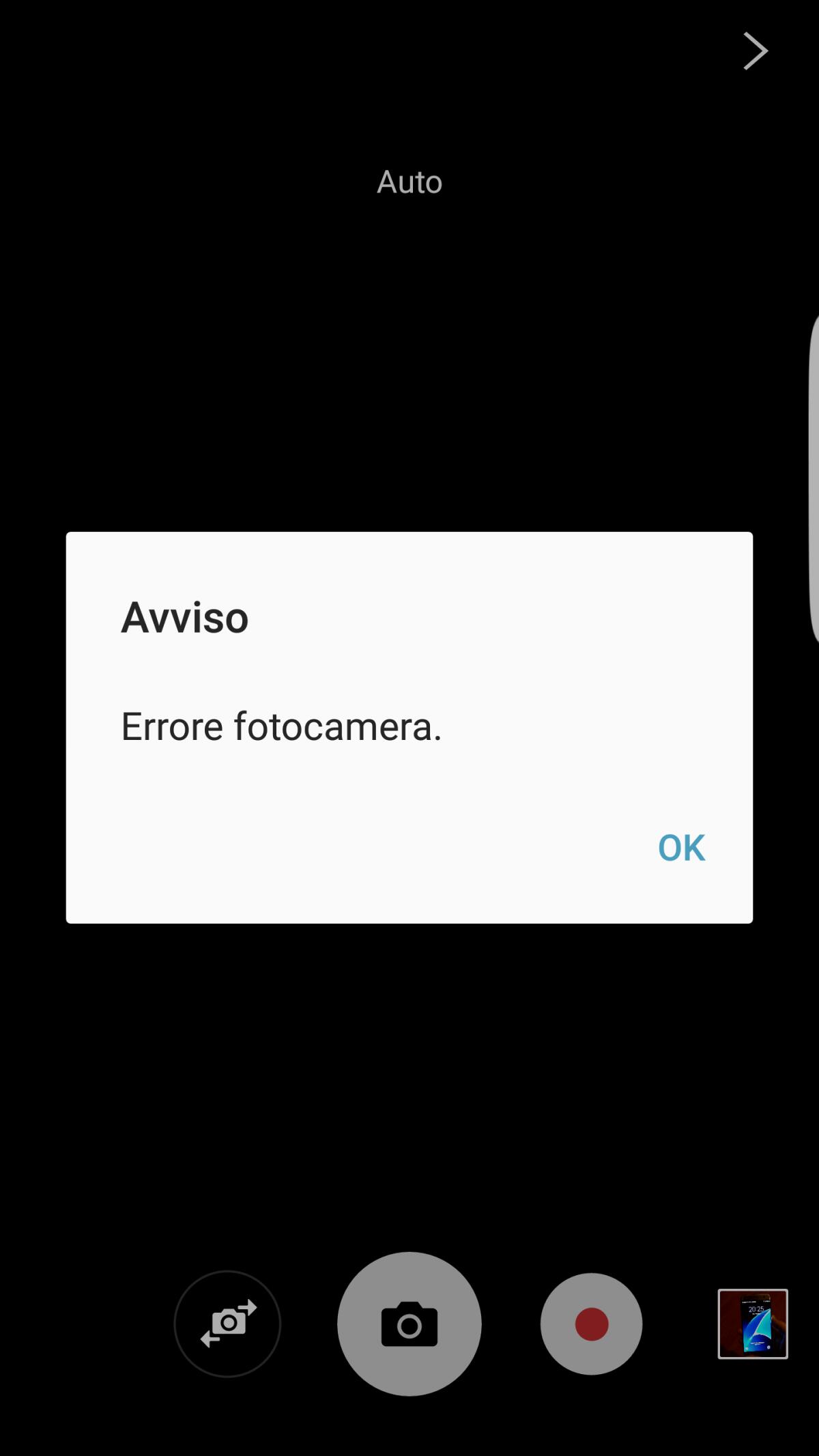 Risolvere Errore smartphone Android "Avviso Errore Fotocamera" - 