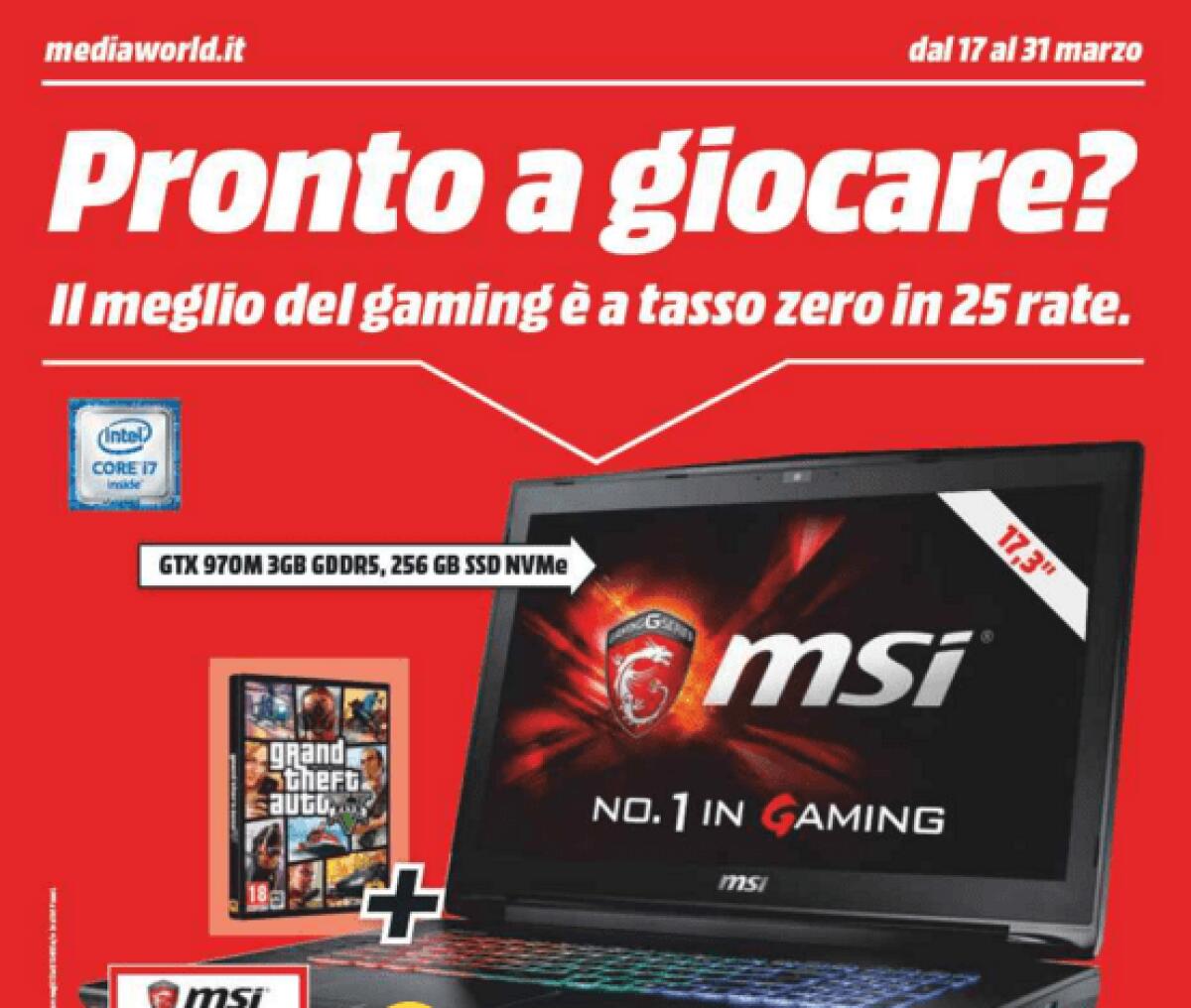 Due Volantini MediaWorld dedicati al Gioco ed accessori Hi-tech - 