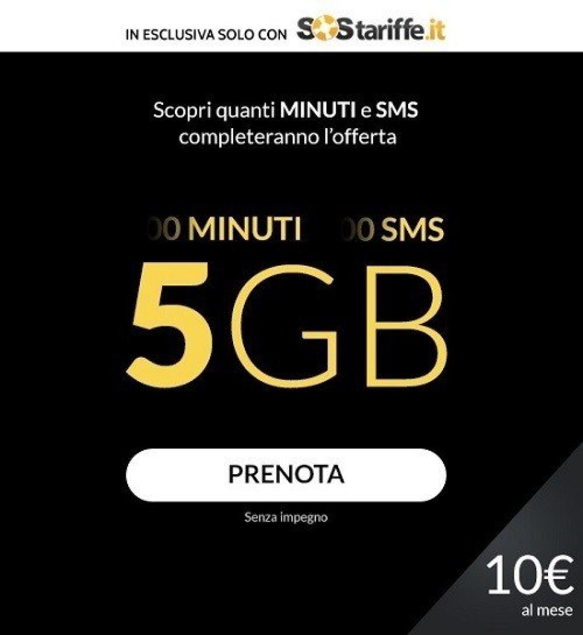 Come avere 5 GB di traffico a 10 euro al mese con SOS Tariffe - 