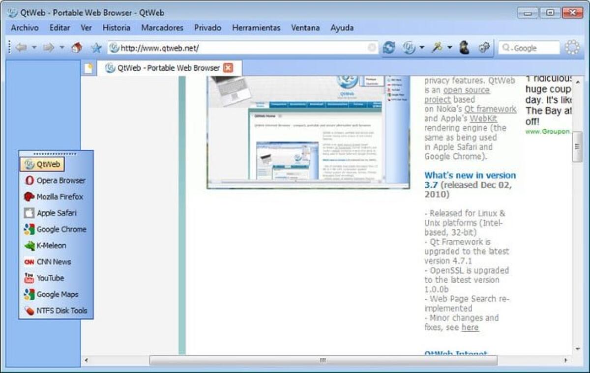 QtWeb: Browser leggero per PC vecchi e lenti - 