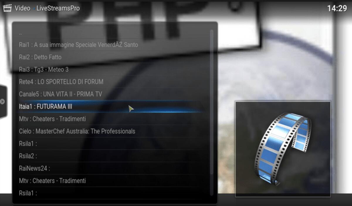 LivestreamsPro + Filmphp e con Kodi vedi tutto gratis ed in Italiano - 