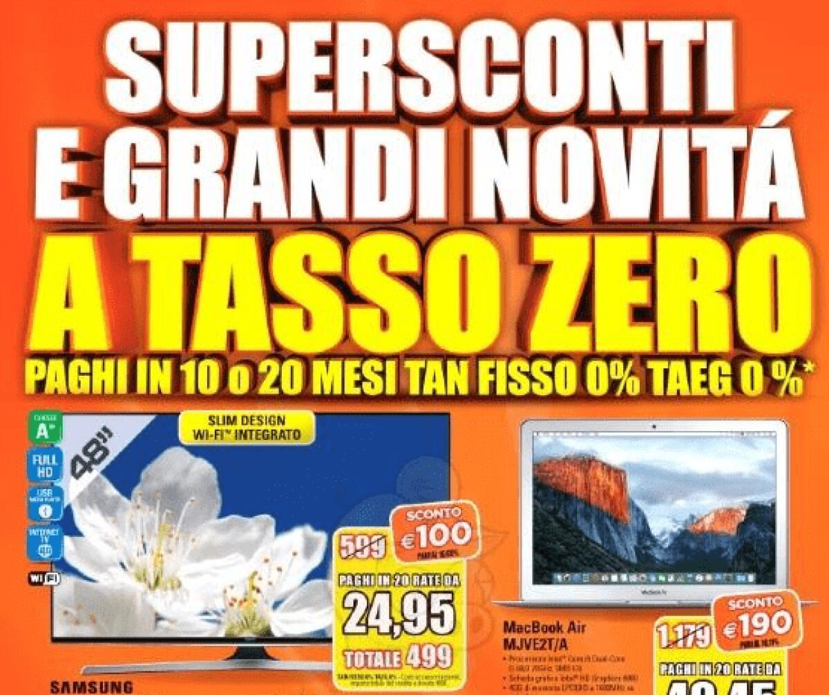 Volantino Expert Aprile 2016: Supersconti e grandi novità a tasso 0 - 