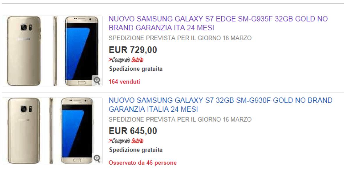Offerte Galaxy S7 ed S7 Edge No Brand Italia con Gear VR in omaggio - 