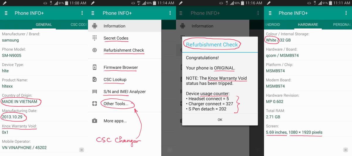 Phone INFO Samsung: App Android per scoprire tutti i segreti di un dispositivo Samsung - 
