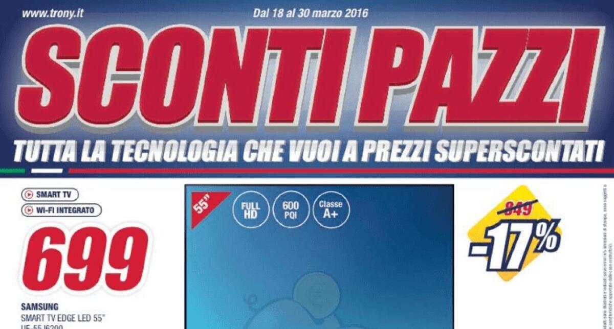 Nuovi volantini Trony validi da domani con tante offerte - 