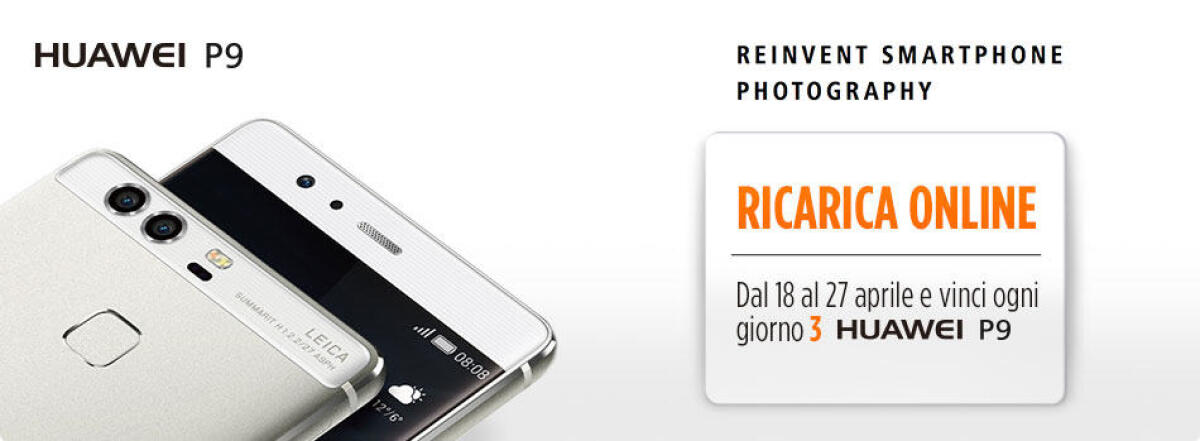 Concorso Wind Ricarica online e Vinci un Huawei P9 - 