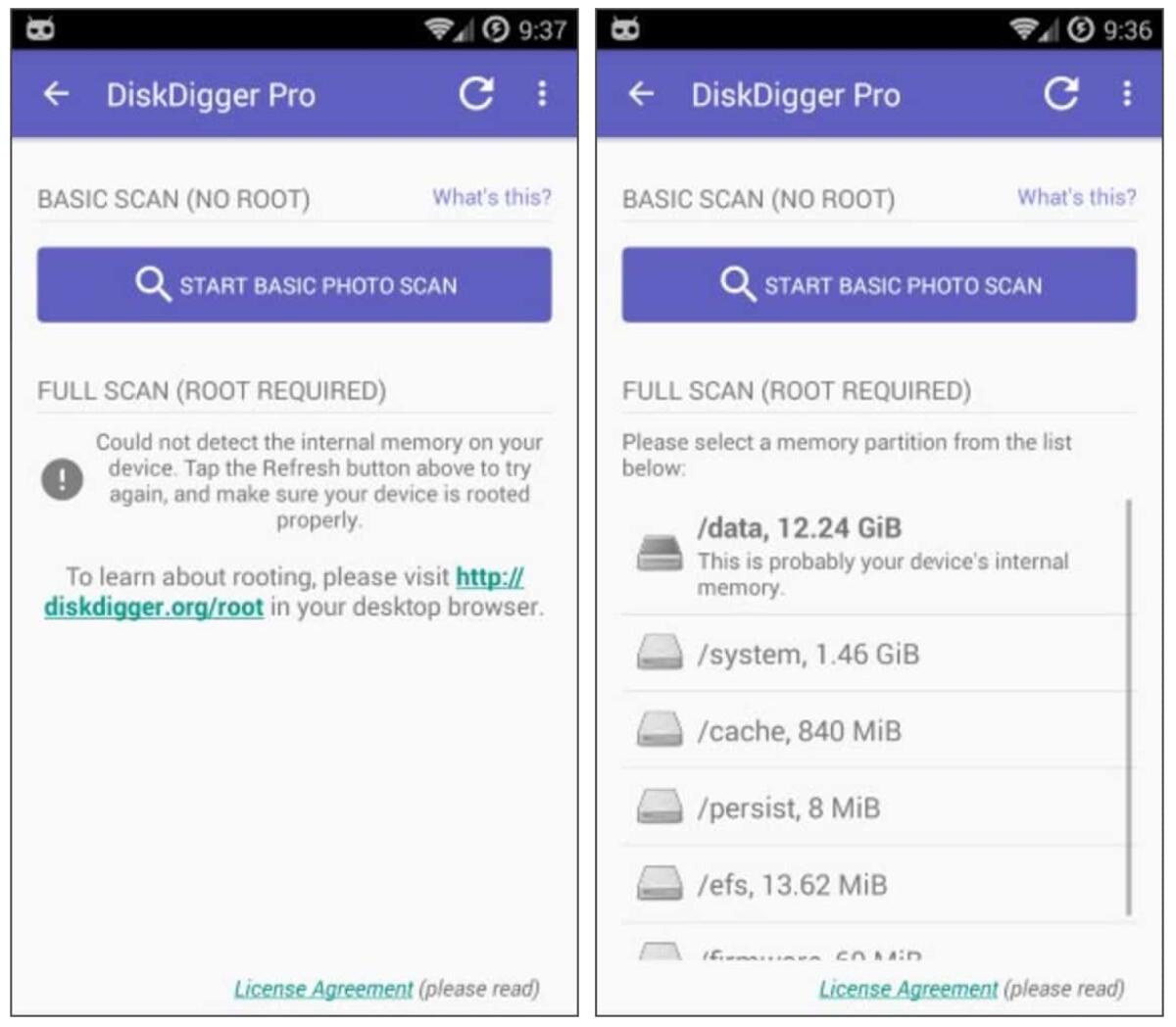 Recuperare foto e immagini perse e cancellate da Android - 